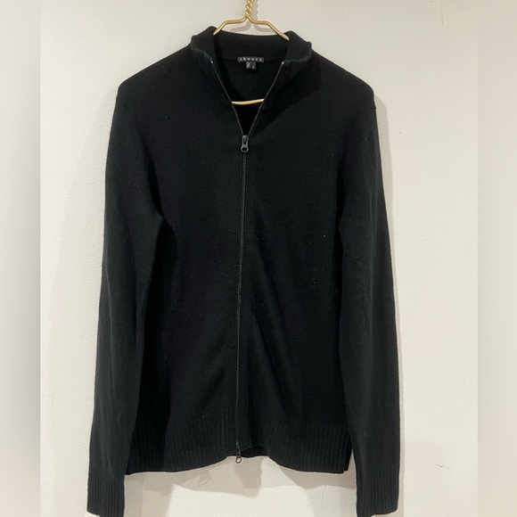 Theory cashmere black sweater men’s  SZ S - Picture 3 of 14